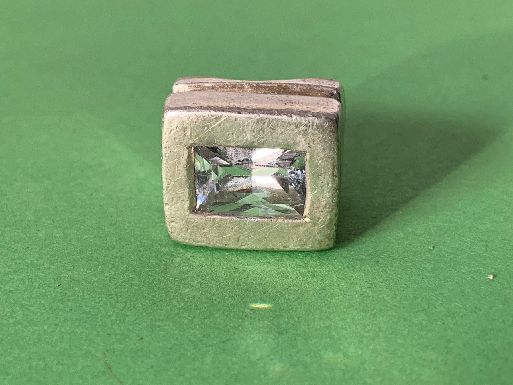 Anelli: Silberring rechteck designer (Rg 53) – Usato da Dittingen venduto da Bellevista 1