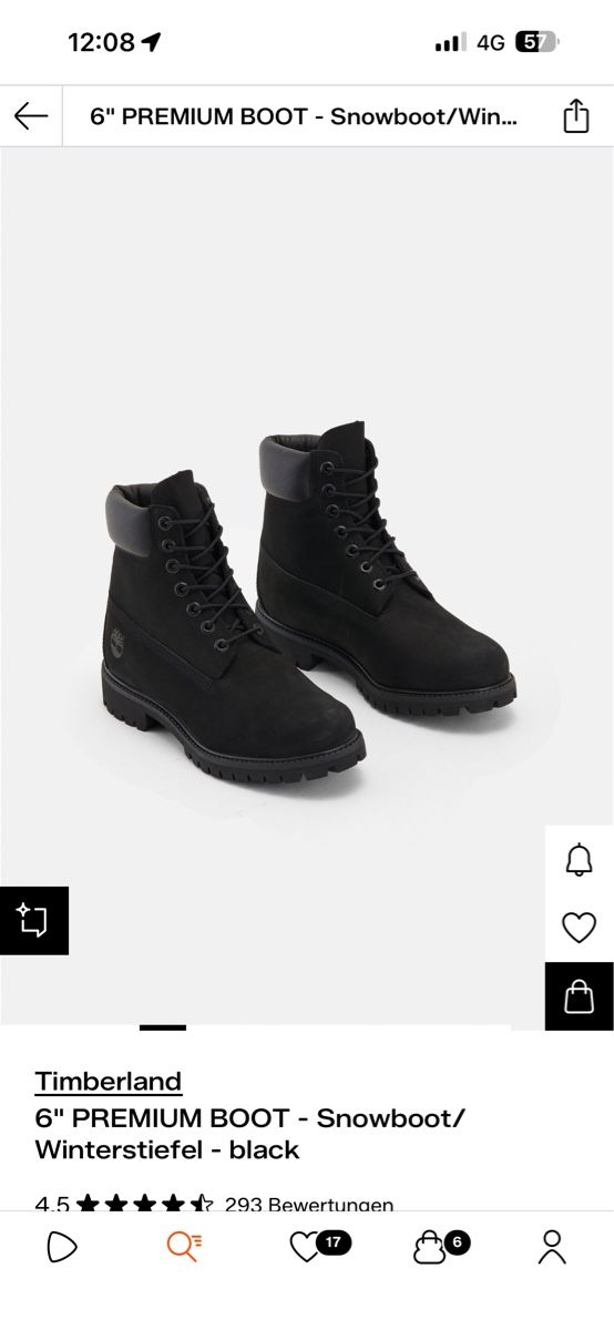 Timberland Herrenschuhe: Timberland 6" Premium Black Boots – Neu und originalverpackt aus Hochdorf von Frogi456 2