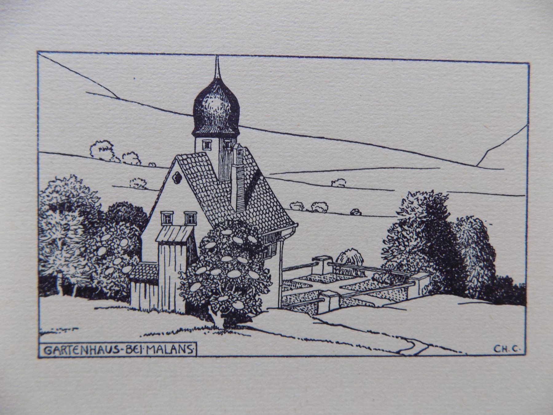 Gravures: Gartenhaus bei Malans – D'occasion à Risch par Rischli15 5