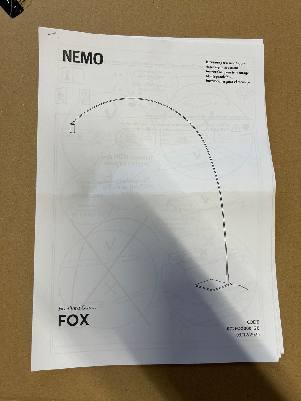 Lampes: Nemo Lighting Fox Bogenleuchte – Neuf avec emballage d'origine à Adligenswil par oldherm 1