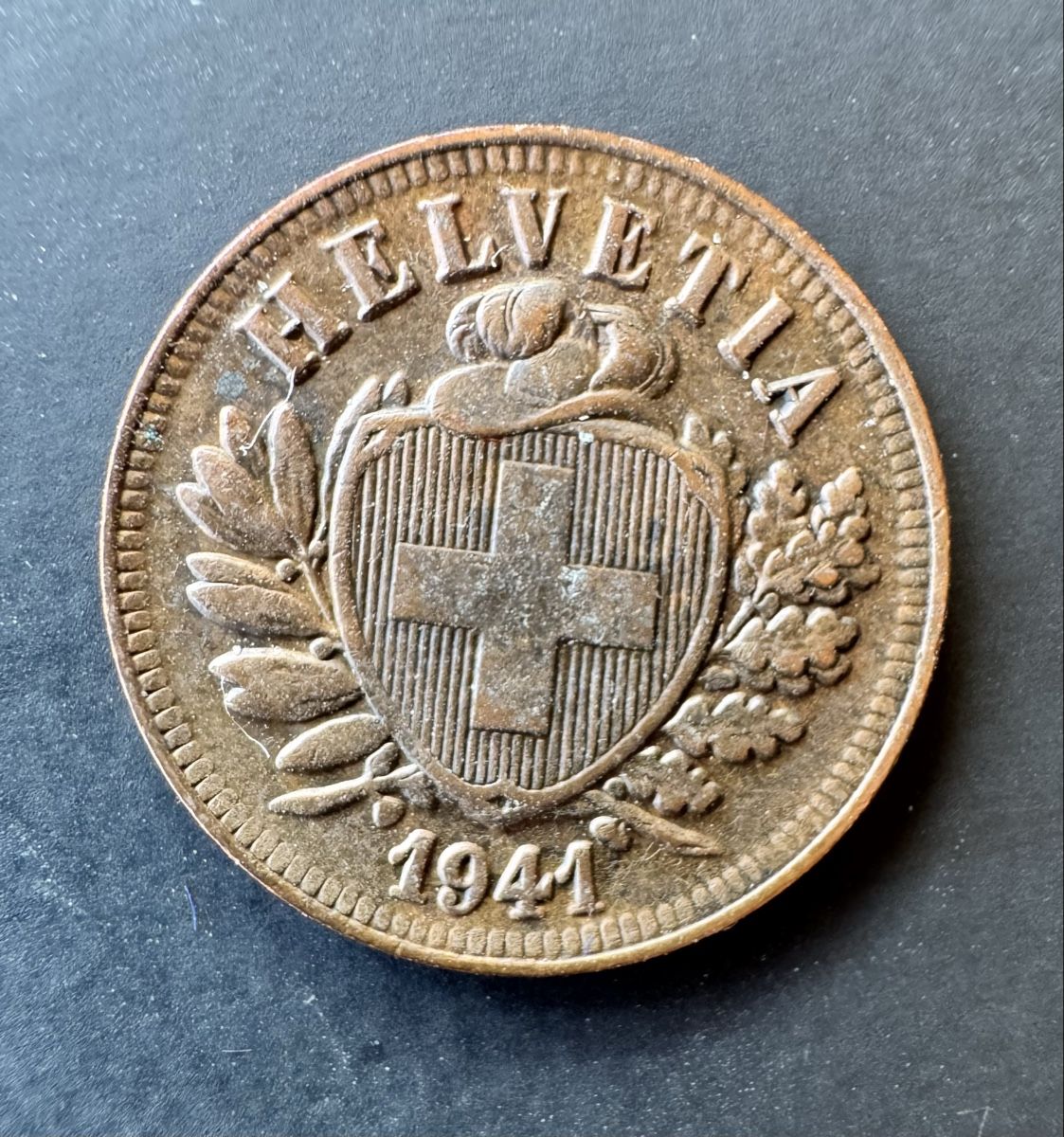 Alle Münzen: 2 Rappen 1941 – Gebraucht aus Meilen von coins4sale