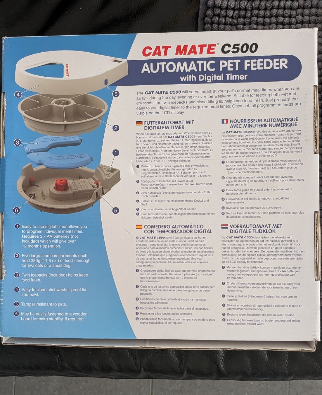 Futter: Futterautomat Cat Mate C500 neu mit Timer  – Gebraucht aus Volketswil von cloudy68 1