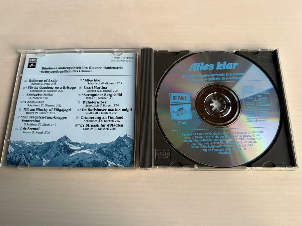 CD: CD Bünder-Ländlerquintett Urs Glauser - Alles klar! – Usato da Oberried Brienz venduto da Chyara 2