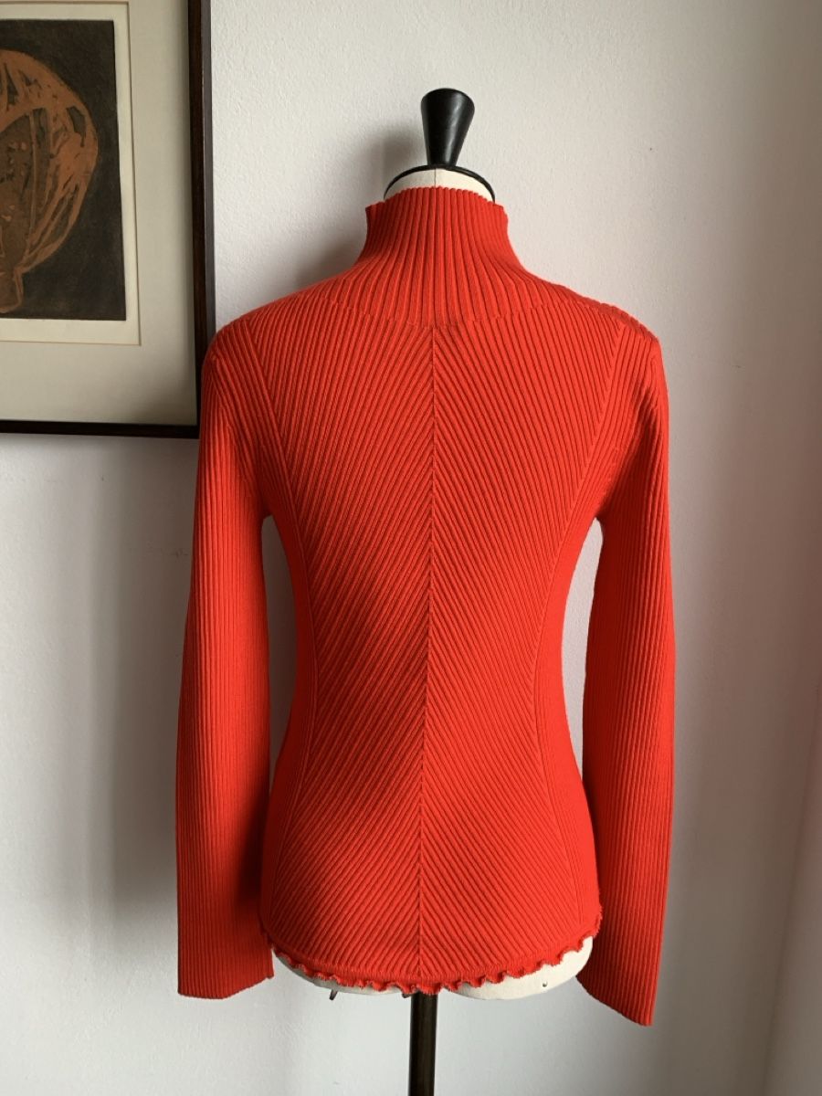 Pullover & Sweatshirts: PHILLIP LIM: Exklusiver rot/oranger Rollkragenpullover, M – Neu (gemäss Beschreibung) aus Luzern von designluzern 5