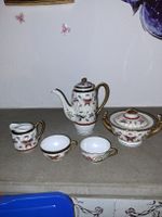 Porzellan Tee Service, 18% Gold, China, vintage