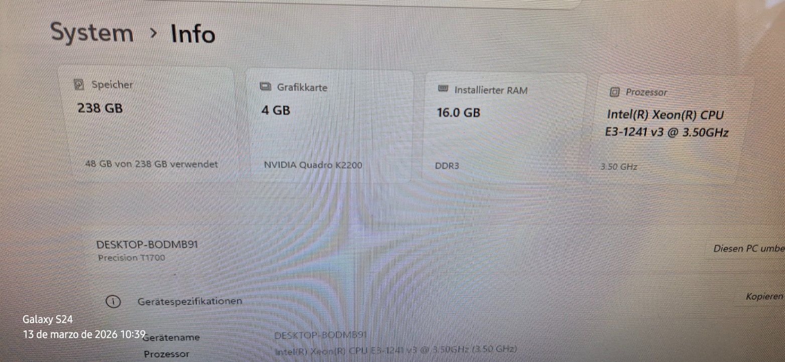 Dell PC: Dell Precision T1700, Intel Xeon, 16 GB RAM, Win 11 Pro – Usato da Bern venduto da virgoleo44 2