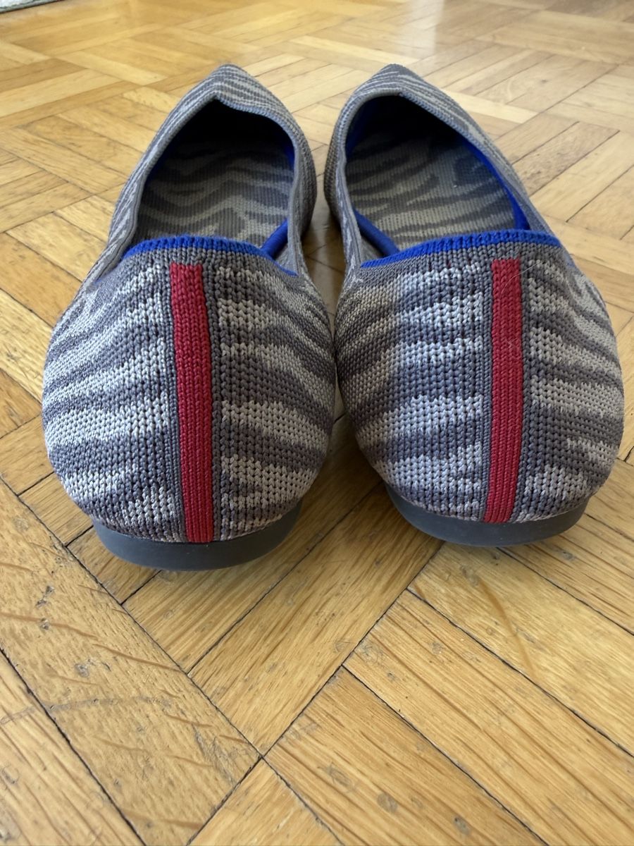 Damenschuhe: Waschbare Damenschuhe Rothy's Grösse 40.5 Zebra-Muster Grau – Gebraucht aus Remigen von lsp02 2