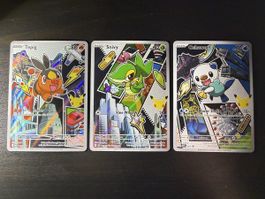 🇺🇸ab 1.- Set 3 Stk.TEPIG OSHWOTT SNIVY 