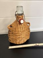 Flasche mit Geflecht Bügelverschluss