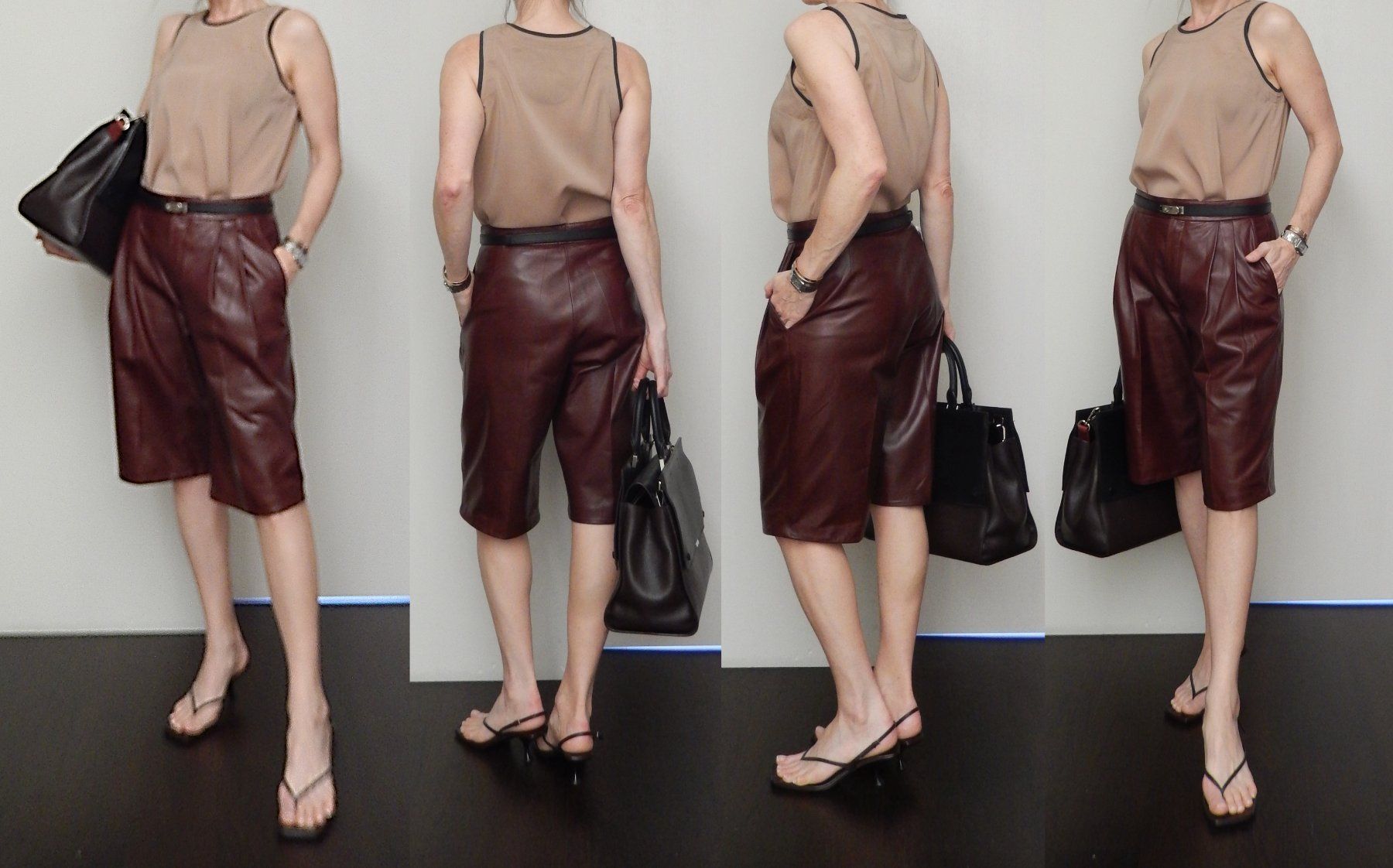 Jil Sander Hosen: Orig. JIL SANDER Nappa Leder Bermudas Gr. 36 – Gebraucht aus Tuggen von vivira 2