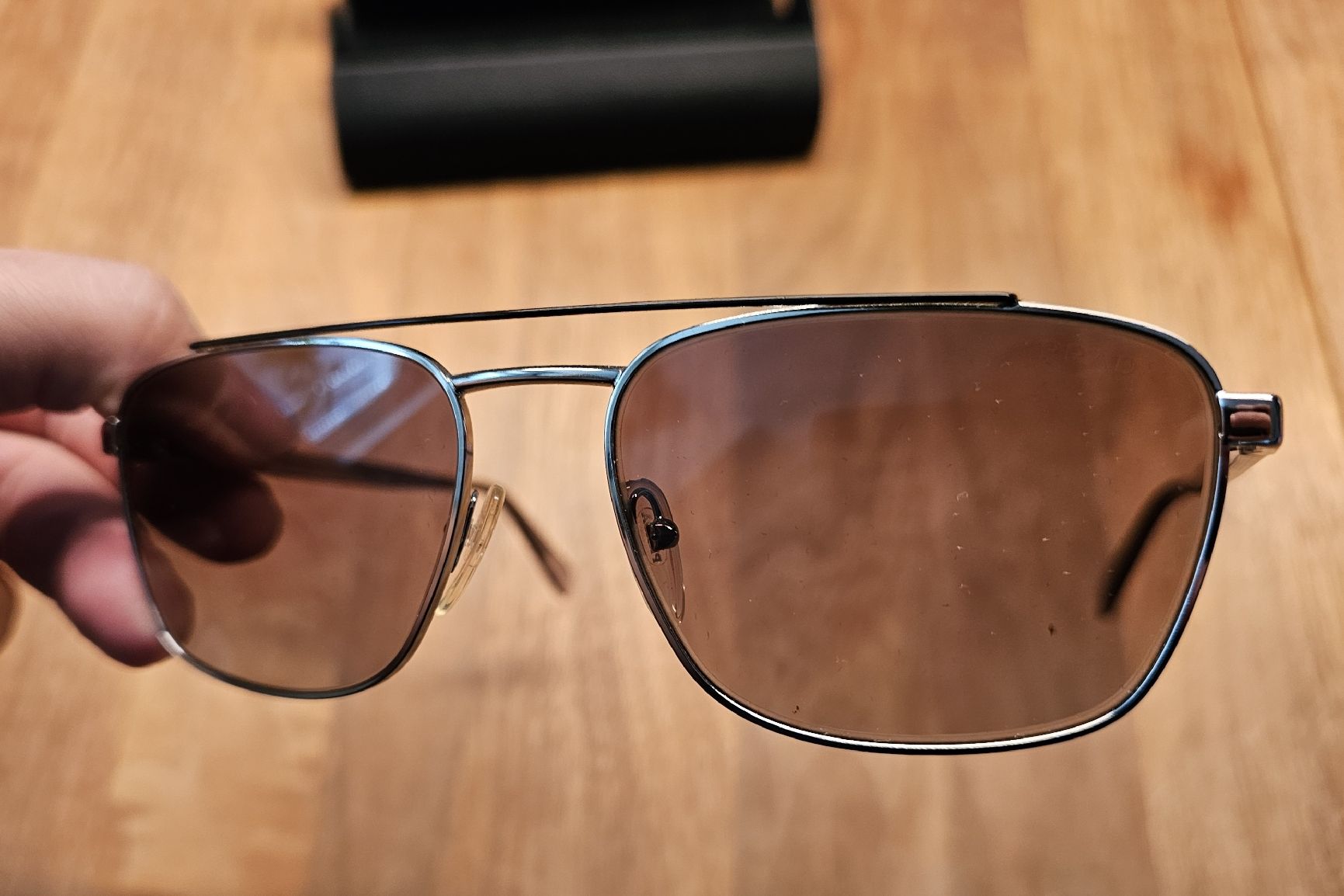 Prada Occhiali & Lenti: Prada Sonnenbrille Silber / Braun – Nuovo (secondo la descrizione) da Oberwil BL venduto da 007re 1