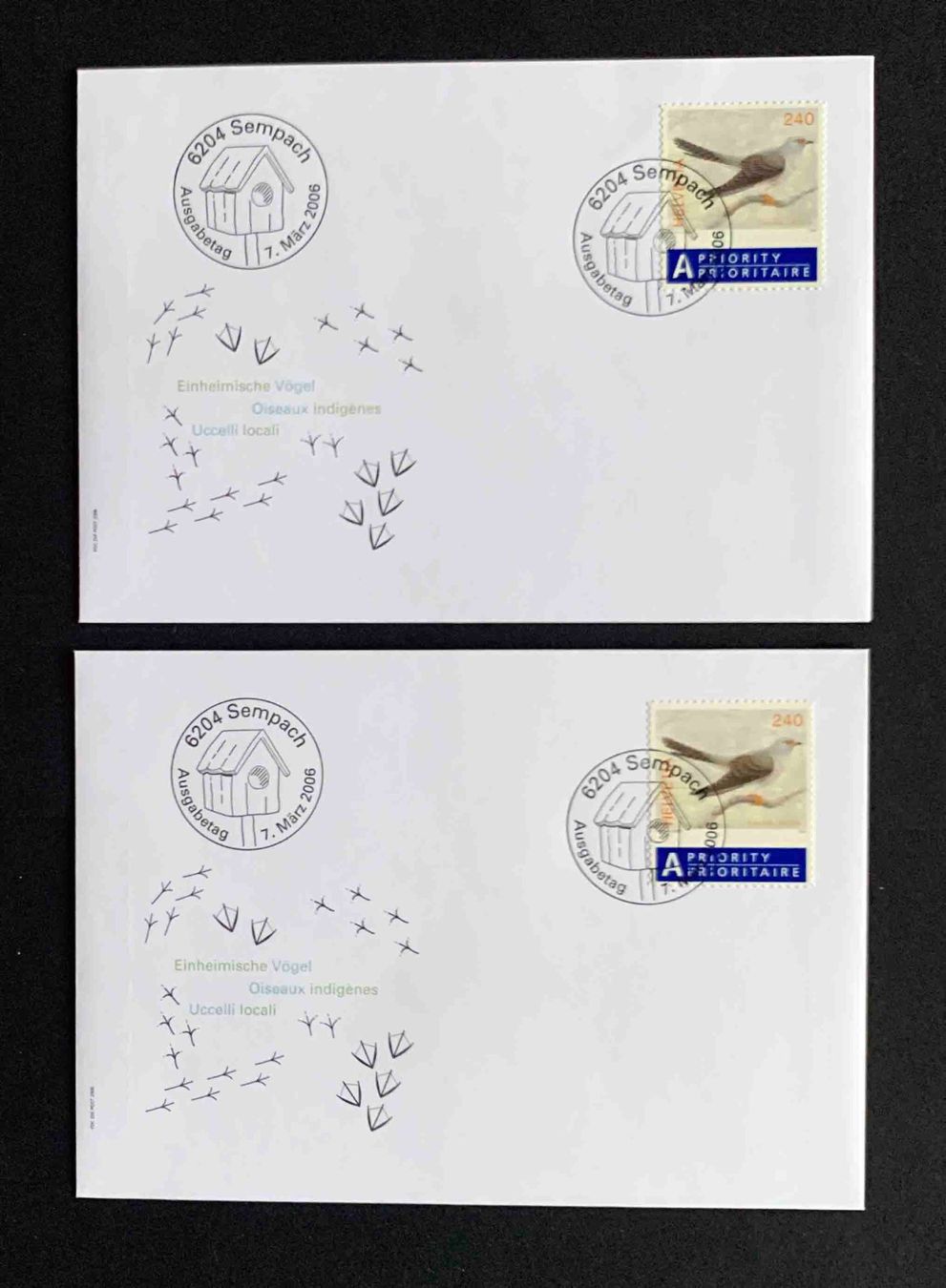 Tutti i francobolli: FDC 2006 Einheimische Vögel Sempach – Usato da Goldau venduto da Balkonia09