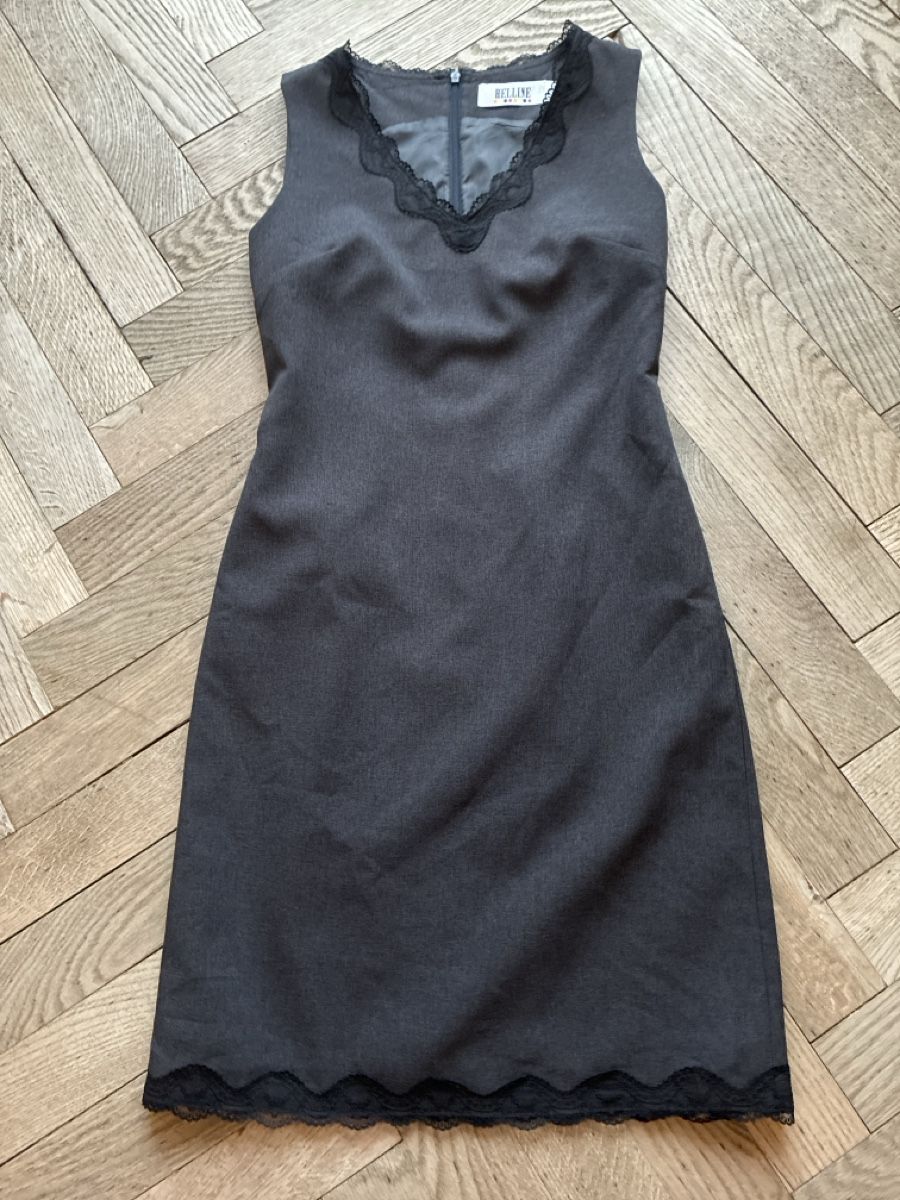 Vestiti: Helline Kleid, Gr. 34, Grau mit Spitze, Elegant! – Usato da Zürich venduto da Dsire