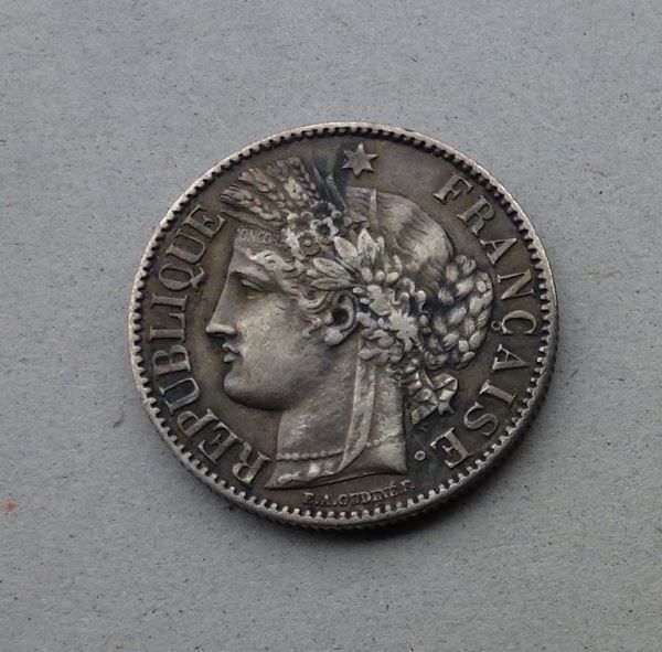 Alle Münzen: Frankreich ++ 2.- Francs 1872 K – Gebraucht aus Walkringen von Casablanca777 1