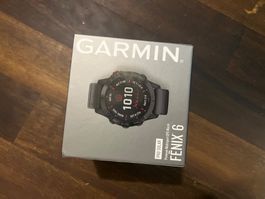 Garmin Fenix 6 Pro Solar GPS Uhr schwarz gebraucht