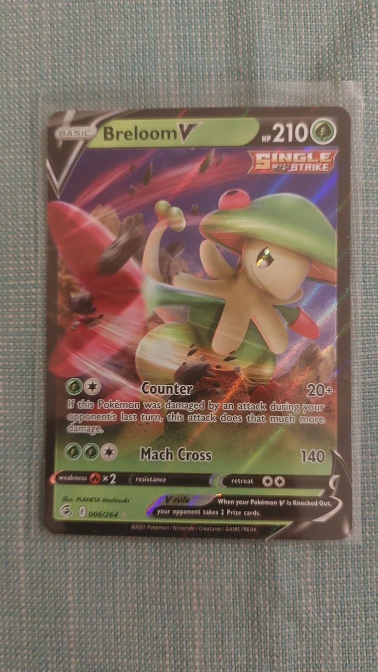 Pokémon Carte collezionabili: Breloom V Fusion Strike – Nuovo (secondo la descrizione) da Bellinzona venduto da Pagur
