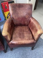 2 Leder Sessel braun gebraucht sehr bequem vintage