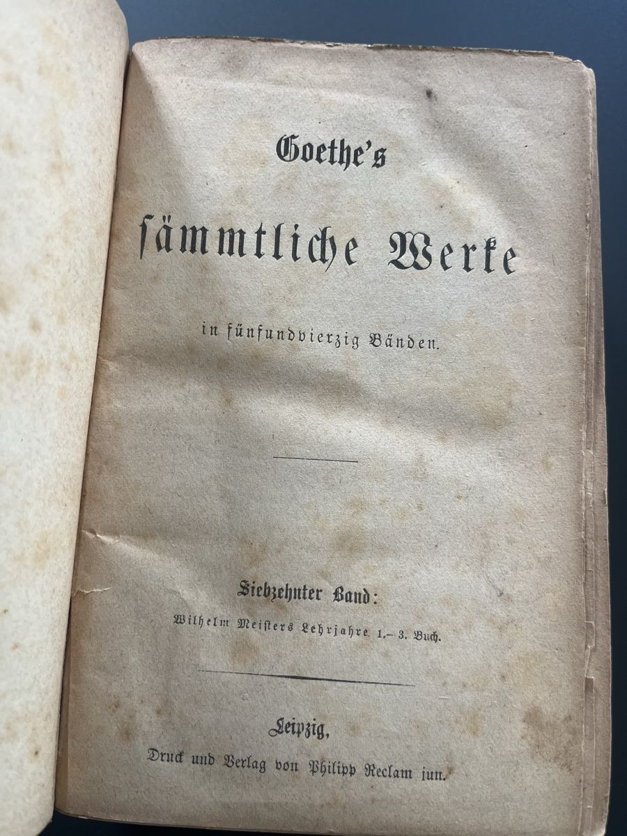 Goethe: Sämtliche Werke, Band 7, antiquarisch, alt. (49) (Gebraucht) in ...
