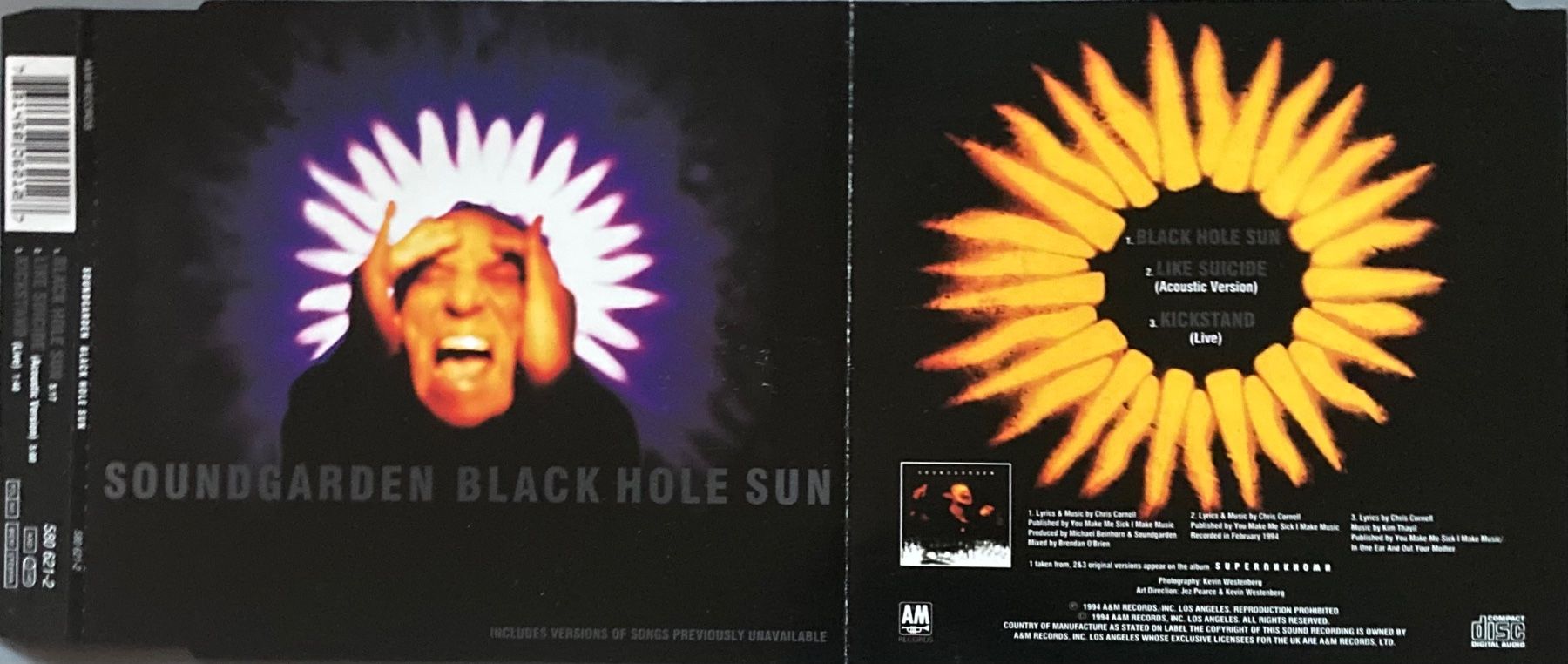 CD: SOUNGARDEN - BLACK HOLE SUN – Usato da Poliez-Pittet venduto da Newtown-Records