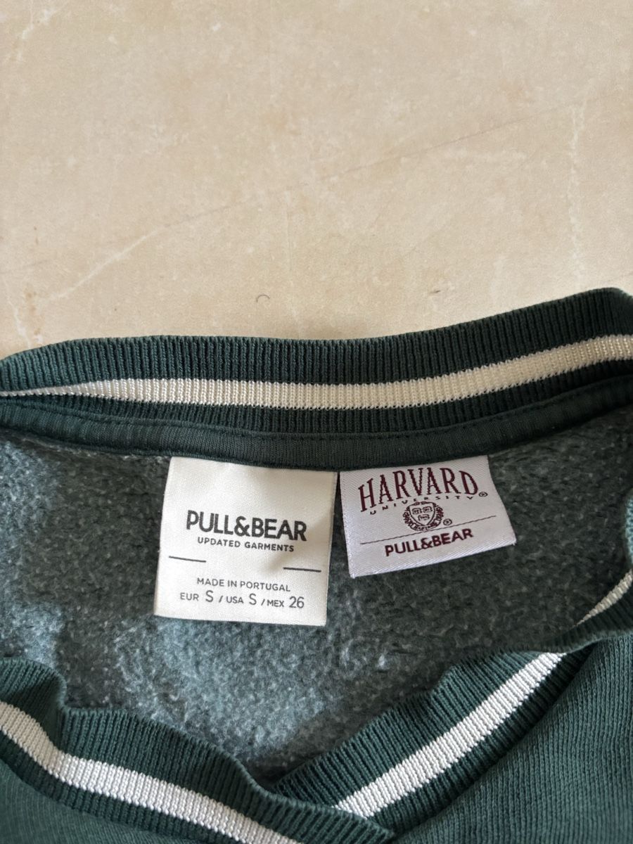 Pull&Bear Pullover & Sweatshirts: Sweatshirt Pull&Bear Harvard vert – Gebraucht aus La Roche FR von syd_vdb6 1