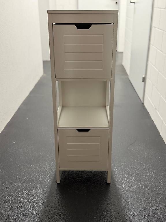 Cassettiere: Weisse Badezimmer-Kommode mit 2 Schubladen – Usato da Seuzach venduto da Cathrine04 3