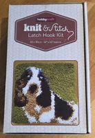 Strickset Dekoration 30x30cm Bild Hund