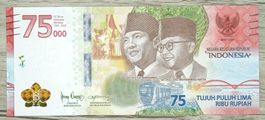 Indonesie 75000 Rupiah Comemorative UNC