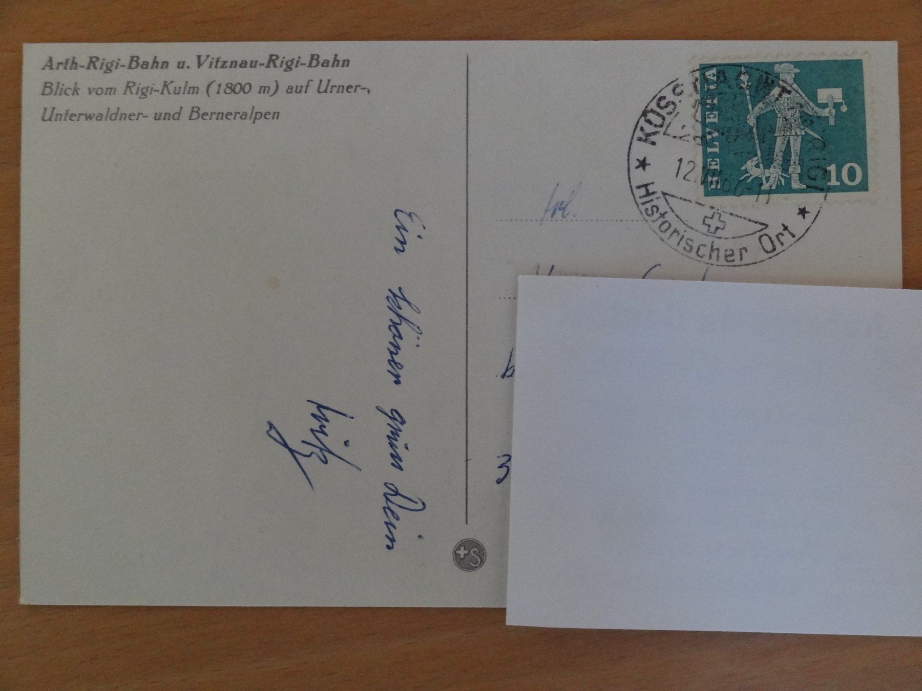 Cartoline postali: Hôtel Rigi-Kulm - 1966 – Usato da St Léonard venduto da Riglin 1