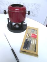 Bourguignon- oder Chinoise-Fondue-Set mit 6 neuen Gabeln
