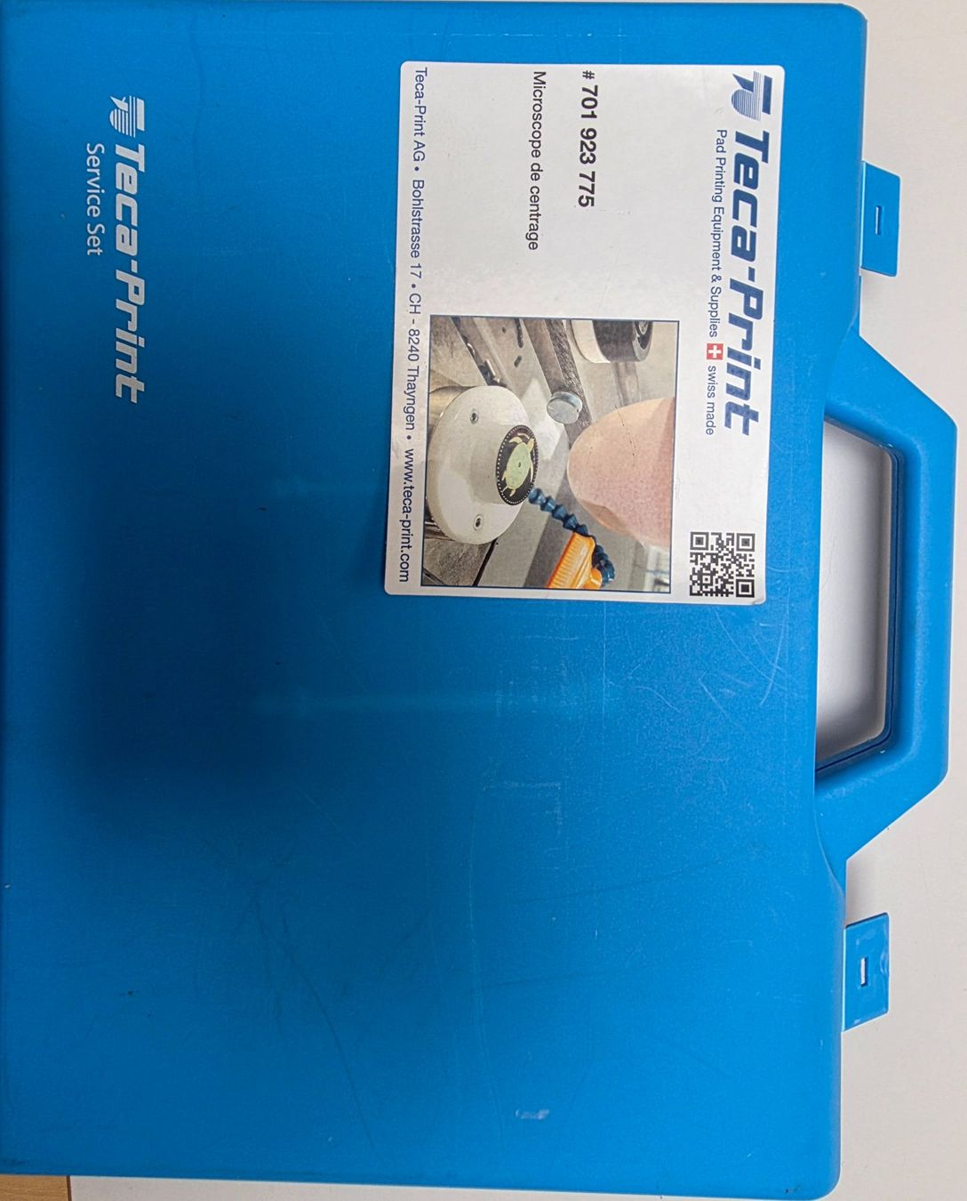 Misurare: Microscope de centrage Teca-Print complet – Nuovo e nell'imballaggio originale da St-Imier venduto da inf_h7kx