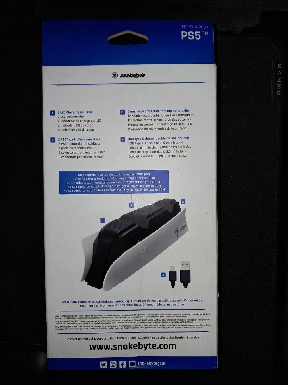 Sony Adattatori & Cavi: Twincharge - Snakebyte - Twin Charge 5 - PS 5 Ladestation – Usato da Eschlikon TG venduto da Rare_Ware 1