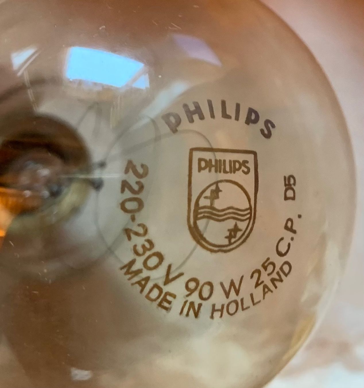 Philips Lampade: 3 Glühlampen der CH Armee Philips  E27 90W – Usato da Goldingen venduto da Bergler012 6