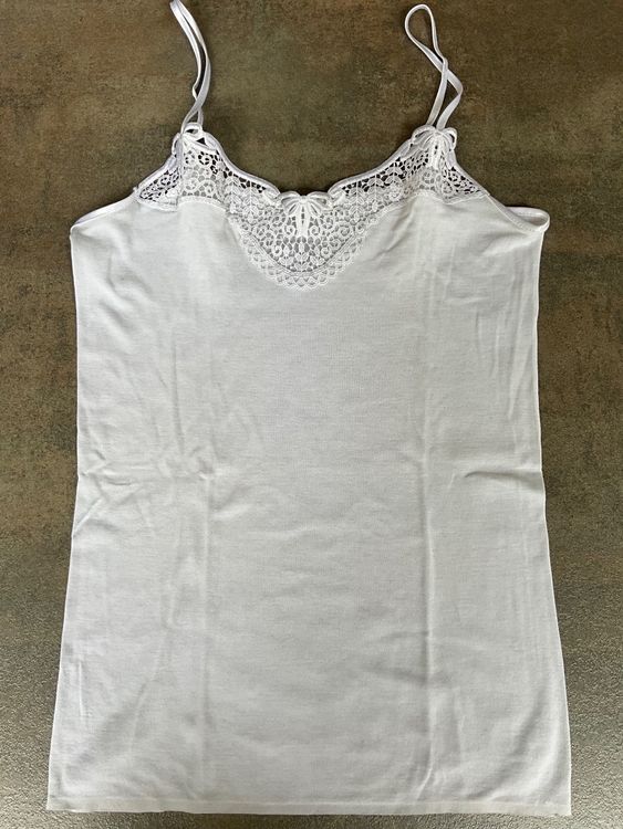 Damen Trägerhemd Unterhemd Women Shirt Wäsche Lady Top Spaghetti NEU HERMKO 1560