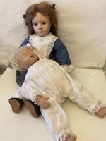 2 wunderschöne Porzellanpuppen 42..& 36cm  gross 💕