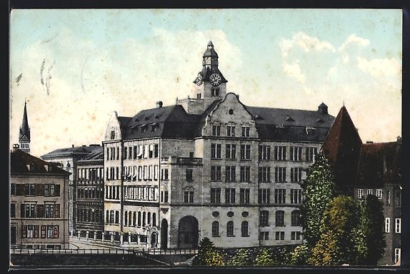 Cartes postales: AK Basel, Neue Töchternschule, 1909 – D'occasion à Berlin par bartko-reher