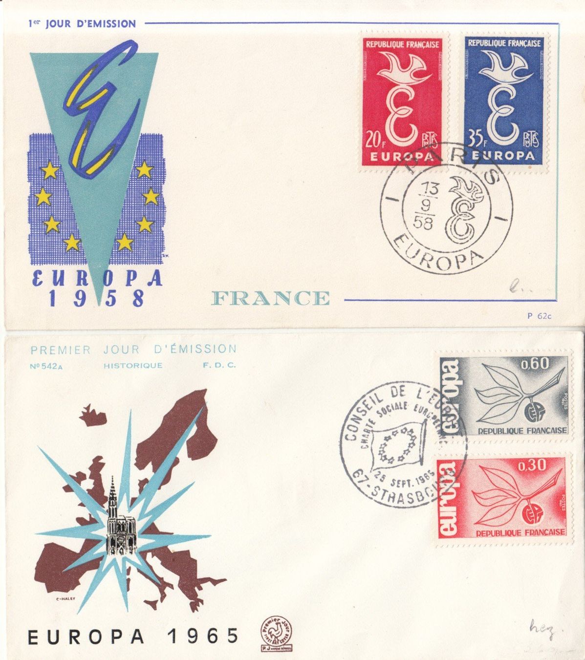 Alle Briefmarken: Europa FDC 14 divers 1958/71 – Gebraucht aus Bürglen TG von StampGraf 5