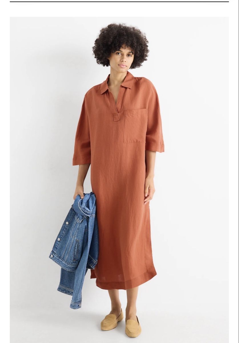 C&A Vestiti: Leinenmix kleid c& a L – Nuovo (secondo la descrizione) da Winterthur venduto da Chepa61 1