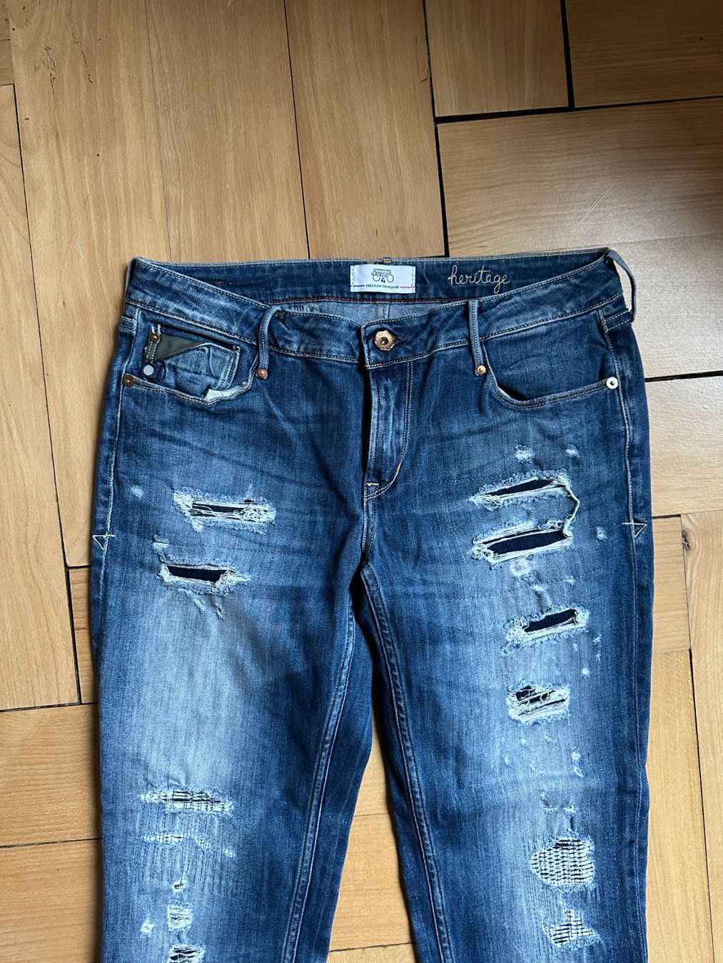 Le Temps Des Cerises Jeans: LE TEMPS DES CERISES - Destroyed Jeans blau W29 – Usato da Zürich venduto da Diazaio 1