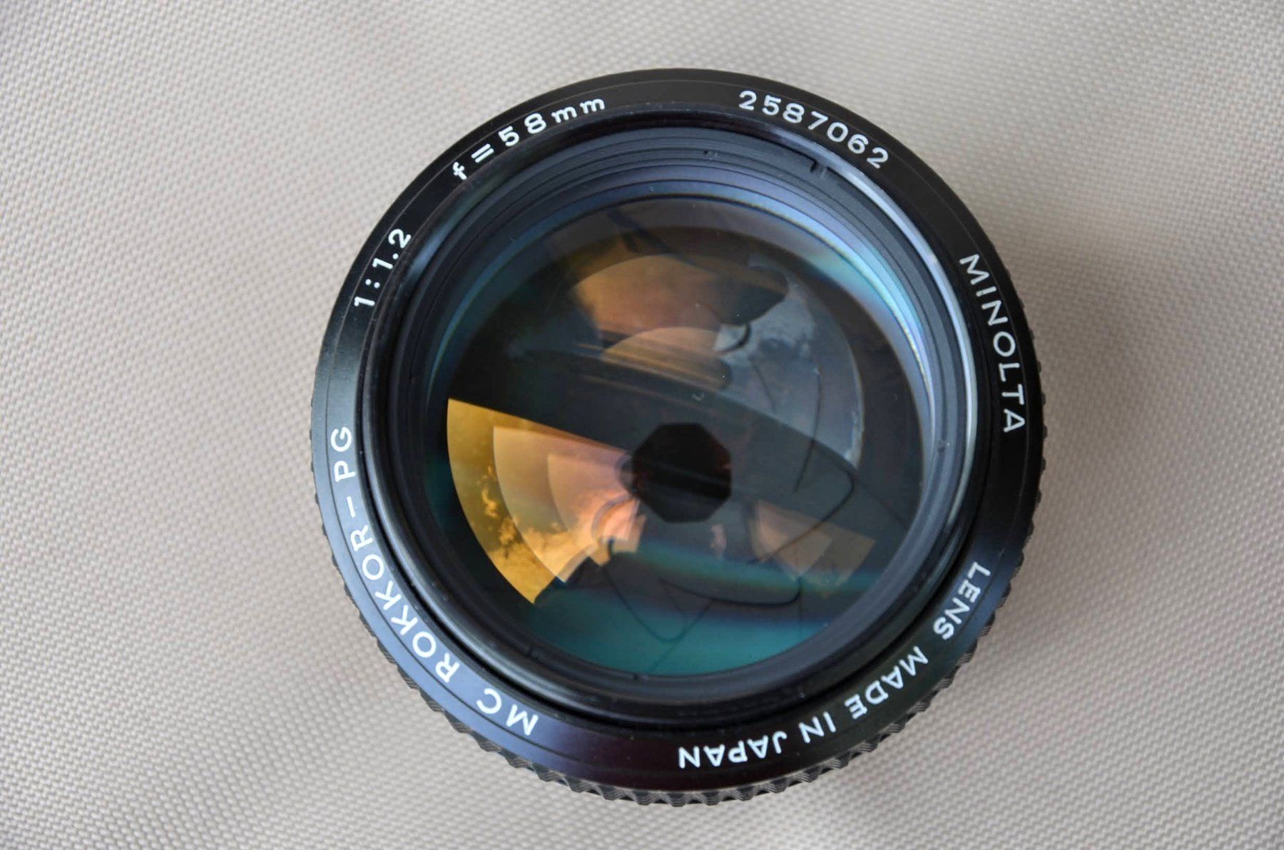 Minolta Objektive: Objektiv Minolta MC Rokkor 58/1.2 – Gebraucht aus Nesslau von 950blue 2