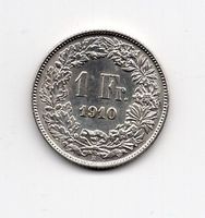 (254) Schweiz, 1 Franken, 1910, top stgl