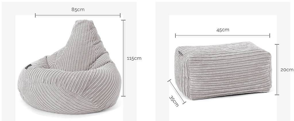 Poltrone: Sitzsack mit Hocker – Usato da Chur venduto da Icarolina 1