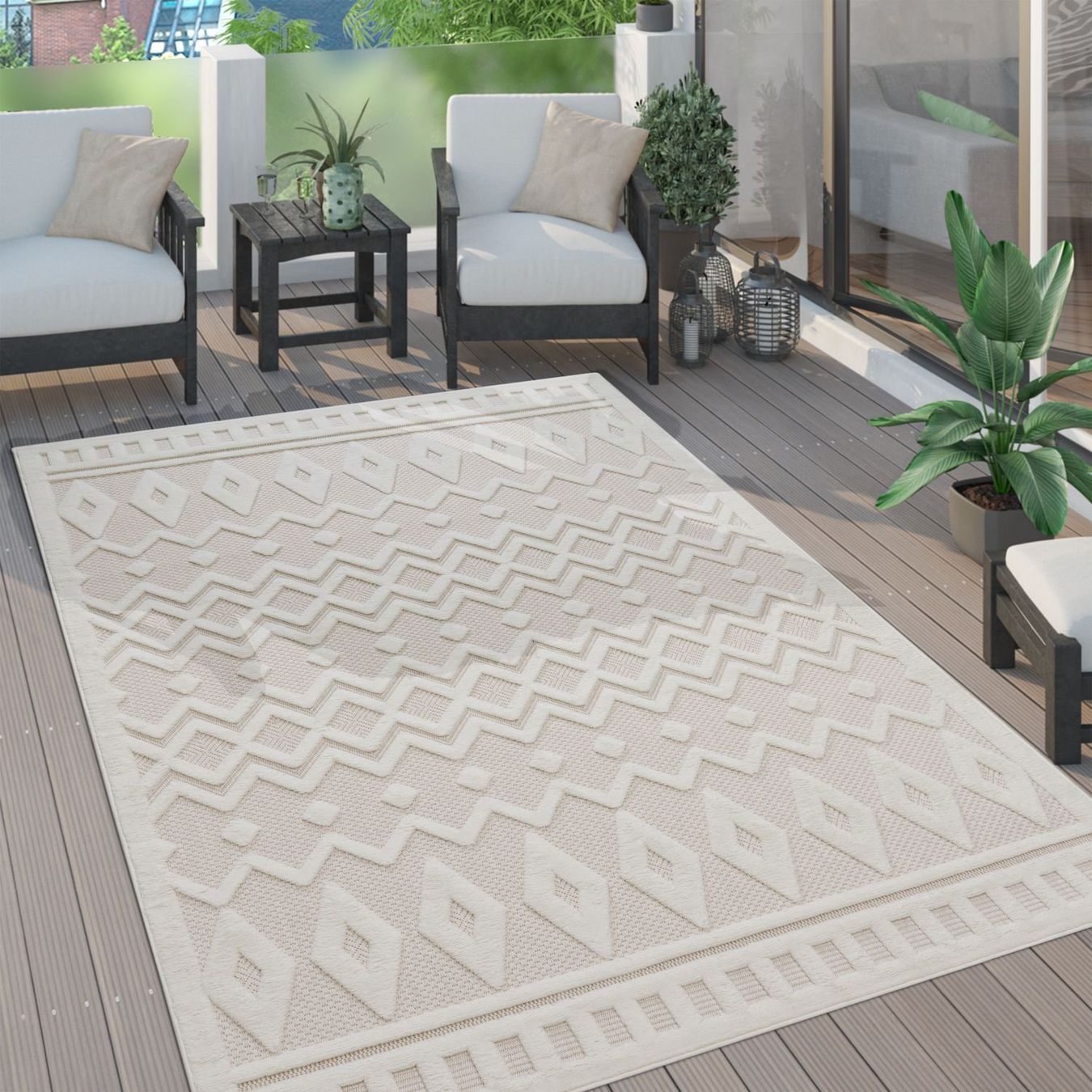 Tappeti: RIESIG! Einzigartiger Teppich 3D Effekt Boho Ethno 240x340 – Nuovo e nell'imballaggio originale da Bern venduto da Miraitrading