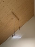 Hängelampe LED Holz natur modern neu