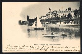 AK Vevey, Hotel des Trois-Couronnes