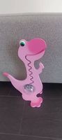Spardose Dinosaurier Rosa Holz handgemacht NEU