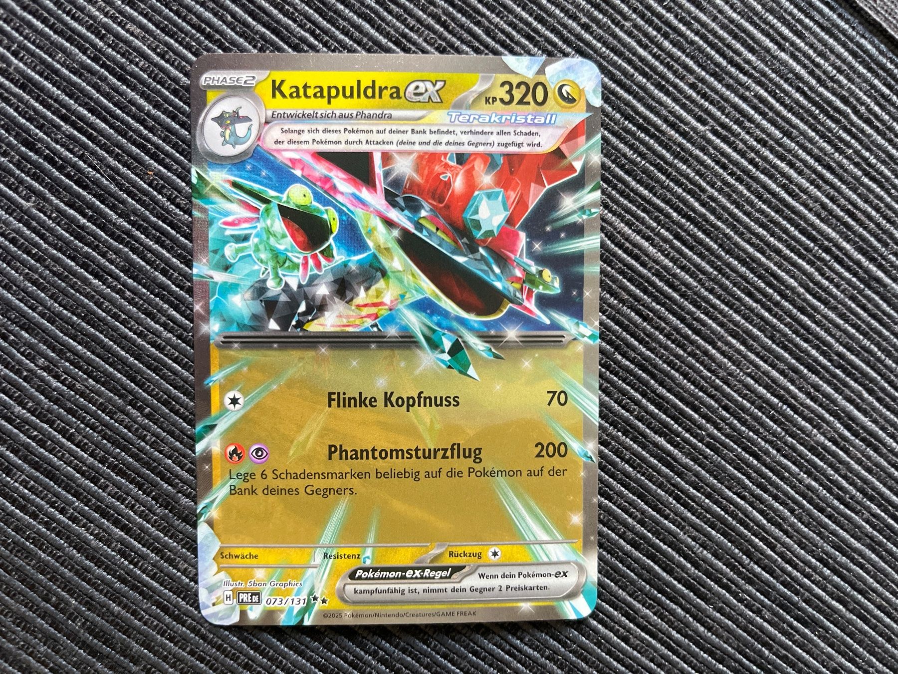 Pokémon Carte collezionabili: Pokemon Katapulda Ex Prismatic Evolutions near Mint – Nuovo (secondo la descrizione) da Wabern venduto da Collectfun