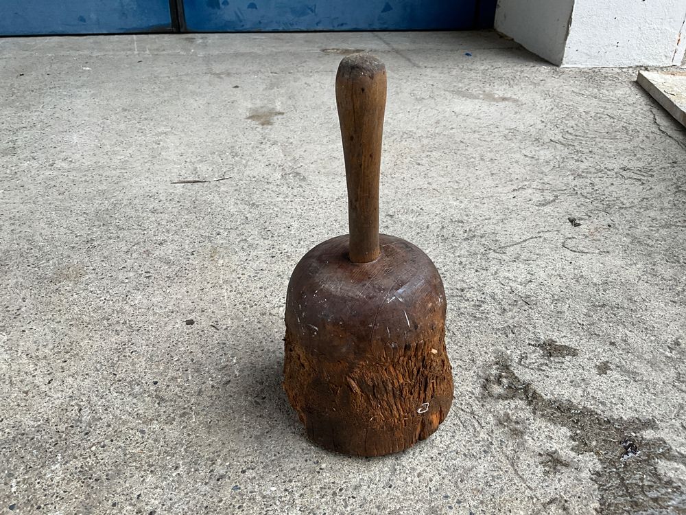 Klopfholz antik Eiche 27x10cm Stampfer Kaufen auf Ricardo