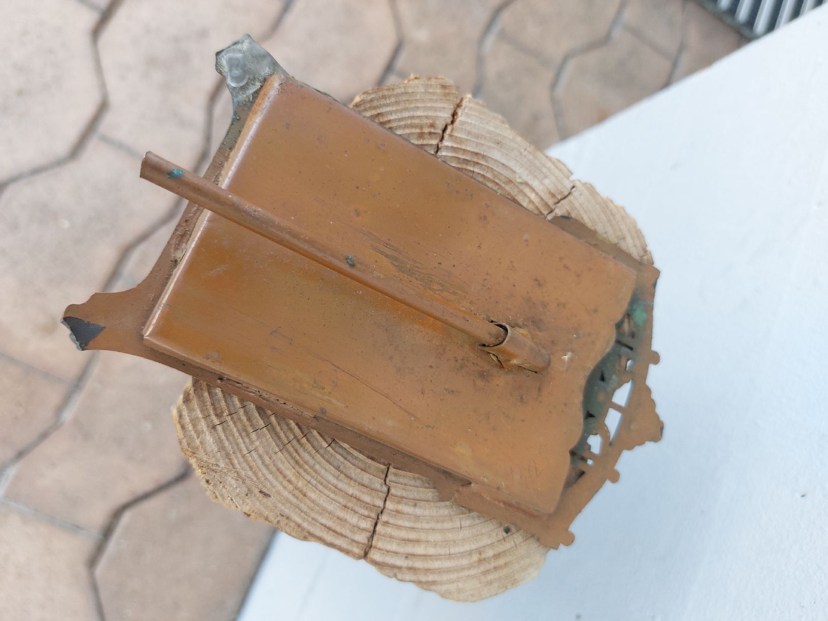 Bilderrahmen: Fotohalter aus Blech um 1800 – Gebraucht aus Ganterschwil von HeidiuPeter 3