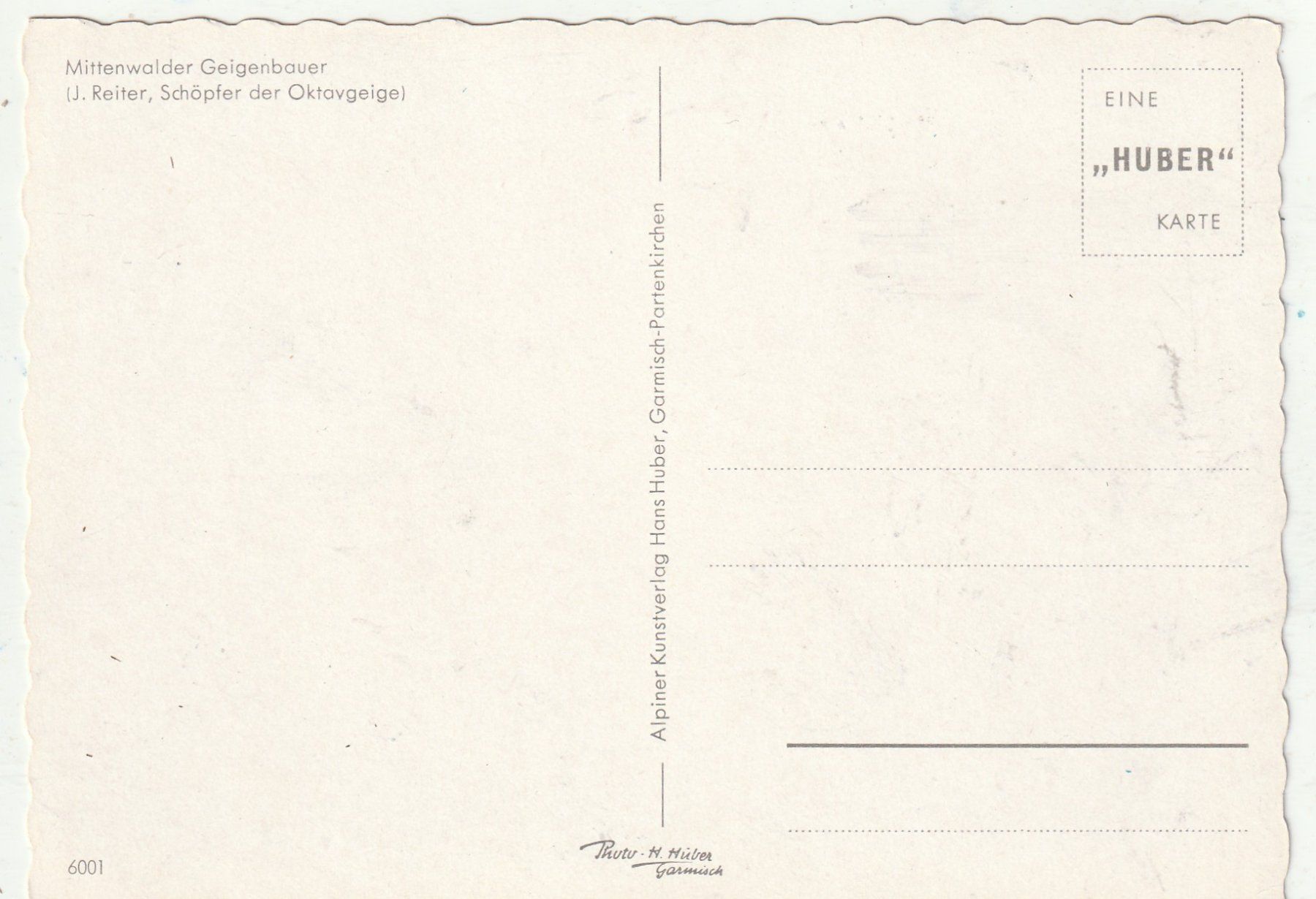 Cartes postales: Geigenbauer – D'occasion à Lumbrein par made02 1