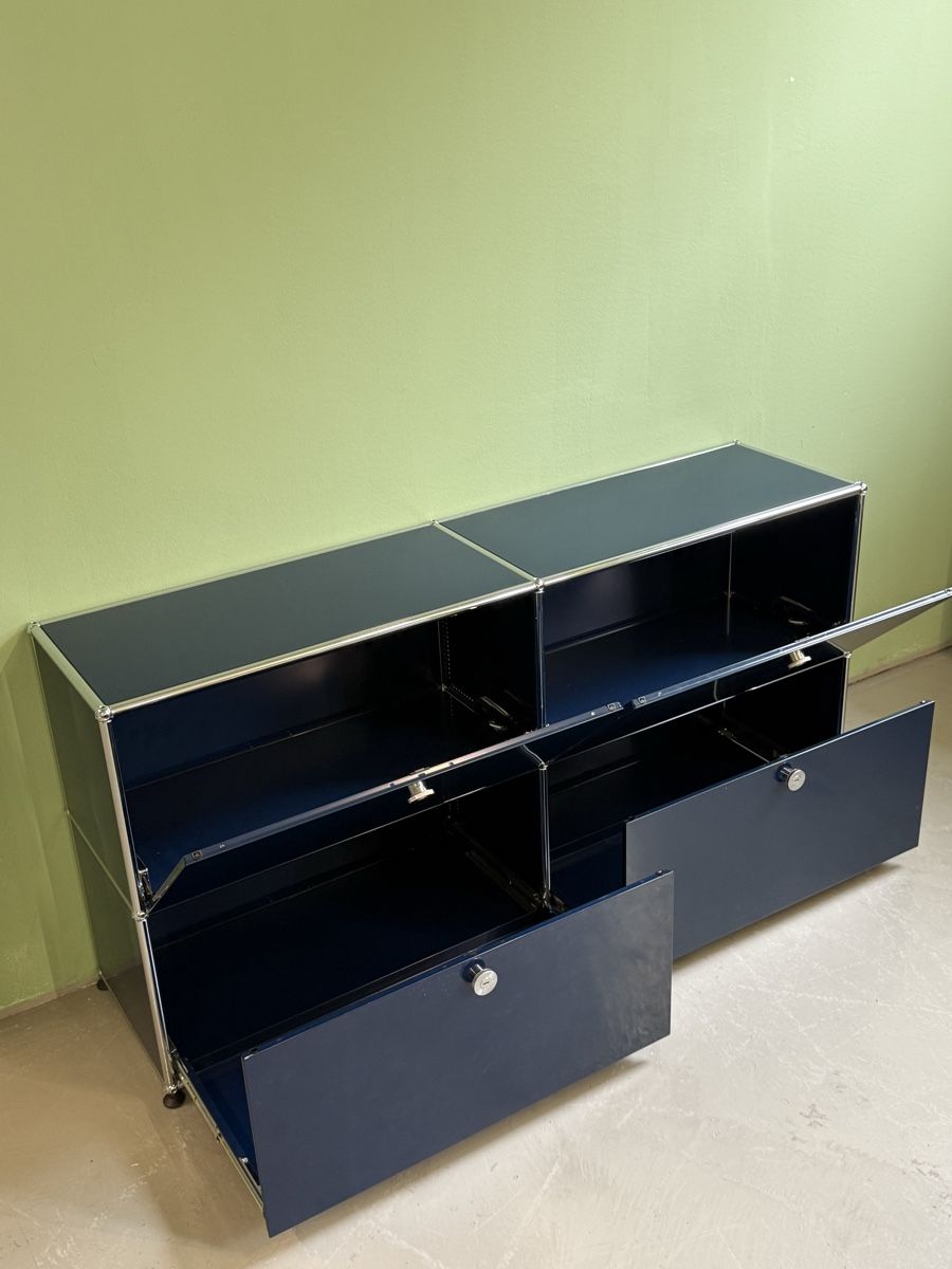 USM Cassettiere: USM Haller Sideboard stahlblau – Usato da Glattbrugg venduto da q-aderdesign 1